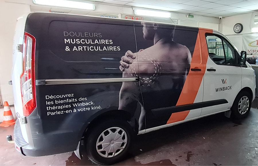 Semi-covering de véhicule — Winback, Villeneuve-Loubet (06) | Posemasignaletique.fr